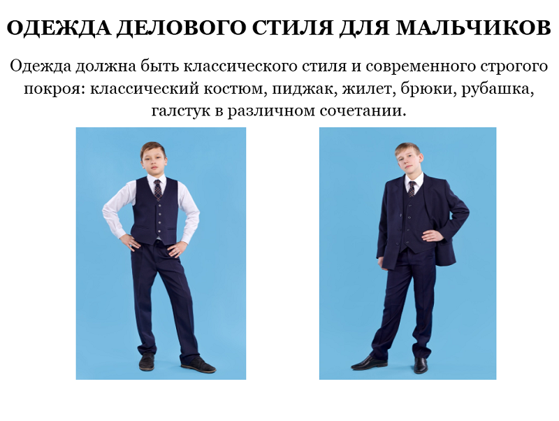 Изображения школьной формы для учащихся 5-11 классов.